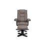 Julian Bowen Julian Bowen Malmo Swivel Recliner Chair & Stool Set - Grey