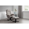 Julian Bowen Julian Bowen Malmo Swivel Recliner Chair & Stool Set - Grey