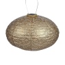 Lumiz Oval Solar Lantern - 40cm - Ikat - Gold