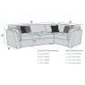 Phoebe 4 Seater Corner Sofa