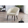 Julian Bowen Julian Bowen Amari Boucle Accent Chair - Ivory