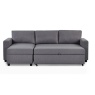 Julian Bowen Julian Bowen Angel Sofa Bed With Storage - Light Grey