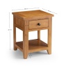 Julian Bowen Julian Bowen Astoria 1 Drawer Lamp Table