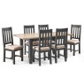 bordeaux dining set extended