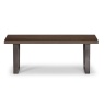 brooklyn dark oak bench front