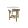 Daro Dingley 50cm Glass Top Round Side Table