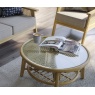 Daro Dingley 80cm Glass Top Round Coffee Table