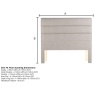 Relyon Burford Full Height Floor Standing Headboard