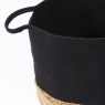 Esselle Beddington Set Of 2 Cotton Jute Baskets - Black