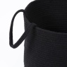 Esselle Beckton Set Of 2 100% Cotton Baskets - Black