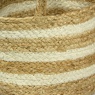 Esselle Barnsbury Set Of 3 Jute Baskets - Cream Stripe