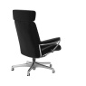 Stressless Stressless London Medium Office Chair in Paloma Black Leather with Chrome Base