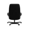 Stressless Stressless Consul Medium Office Chair in Batick Black Leather with Black Wood Base