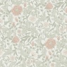 Holden Decor Bilbury Heavy Weight Textured Wallpaper - Sage/Coral