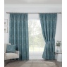 Sundour Kyoto Lined Pencil Pleat Curtains - Blue