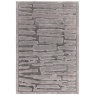 Asiatic Asiatic Valley Path Geometric 3D Rug - Charcoal