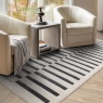 Asiatic Asiatic Valley Build Geometric 3D Rug - Charcoal/Ivory