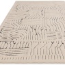 Asiatic Asiatic Valley Route Geometric 3D Rug - Ivory/Charcoal