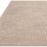 Asiatic Asiatic Valley Route Geometric 3D Rug - Natural Beige