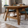 Brandon Rustic Oak 4-6 Seater Extending Dining Table