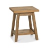 Brandon Rustic Oak Lamp Table