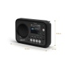 Roberts PLAY20BK DAB/DAB+/FM RDS & Bluetooth Digital Portable Radio - Black