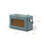 Roberts REV-UNOBTDE Revival Uno' DAB/DAB+/FM Radio with Bluetooth - Duck Egg