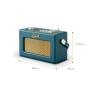 Roberts REV-UNOBTTB Revival Uno' DAB/DAB+/FM Radio with Bluetooth -Teal Blue