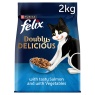 Felix Doubly Delicious Salmon & Vegetables Dry Cat Food - 2kg