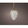 Lumineo Lumineo Micro LED Glass Pinecone Rope Light - Classic Warm