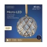 Lumineo Lumineo Micro LED Rope Gold Lattice Ball Light 20cm - Warm White