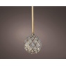 Lumineo Lumineo Micro LED Rope Gold Lattice Ball Light 20cm - Warm White