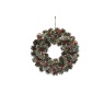 Festive Red Berries & Holly Wreath - 36cm