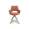 Paulie Swivel Dining Chair - Brick