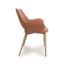 Collins Fabric Dining Chair - Brick