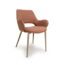 Collins Fabric Dining Chair - Brick