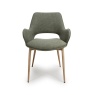 Collins Fabric Dining Chair - Sage