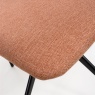 Scott Fabric Dining Chair - Brick