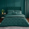 Catherine Lansfield Art Deco Pearl Duvet Set - Teal