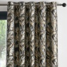 Laurence Llewelyn-Bowen Paradise Palm Eyelet Curtains Pair - Black