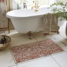 William Morris At Home Strawberry Thief Bath Mat - Linen/Rust