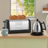 Dualit 46025 4 Long Slot Toaster Lite - Metallic Black