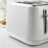 Swan St19025Wht Elegance 4 Slice Toaster - White