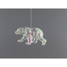 Festive Festive Hanging Polar Bear 13cm - Iridescent