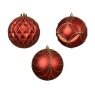 Decoris Decoris Shatterproof Bauble (Assorted) - Red/Gold