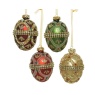 Decoris Decoris Hanging Glass Egg Bauble (Assorted)