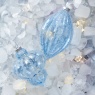 Decoris Decoris Ornament Glass Bauble with Beads (Assorted) - Ice Blue