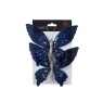 Decoris Decoris Velvet Butterfly on Clip 2 Pack - Night Blue