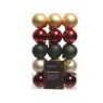 Decoris Decoris 30 Pack Baubles - Shiny/Matt/Glitter Assorted Colours