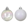 Decoris Decoris 10 Pack Baubles - Transparent/Iris